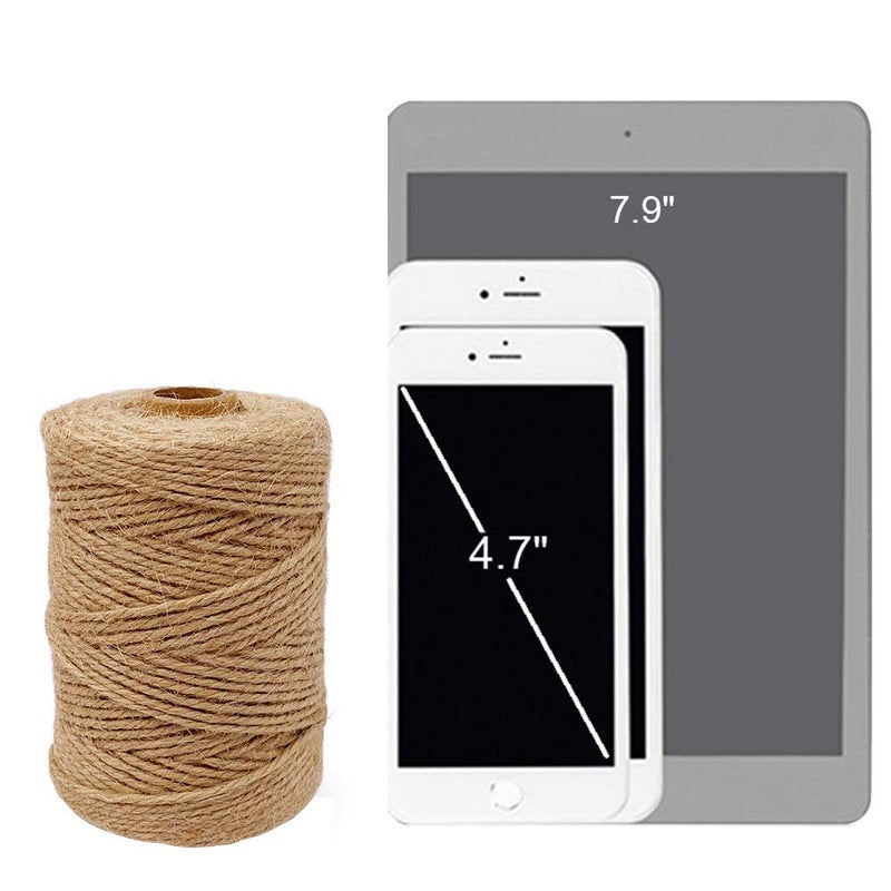 Leecogo Jute Twine 328 Feet 2mm 3Ply Heavy Duty Jute Rope String for Arts Crafts Mason Jars Rustic Decorations Home Gardening Industrial Packing Materials - Image 3